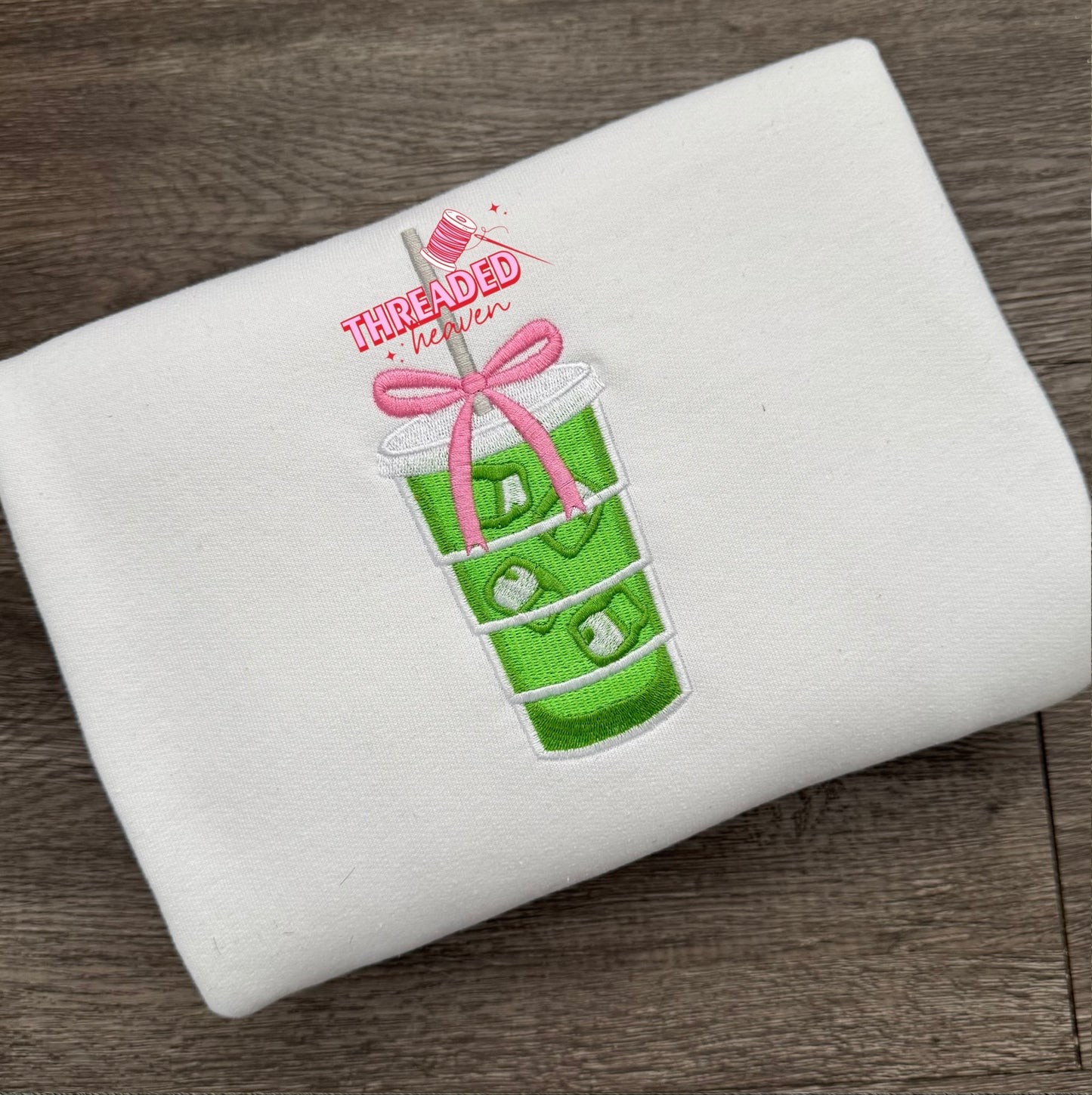 Iced Matcha Bow Sweatshirt