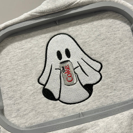 Diet Coke ghost sweatshirt