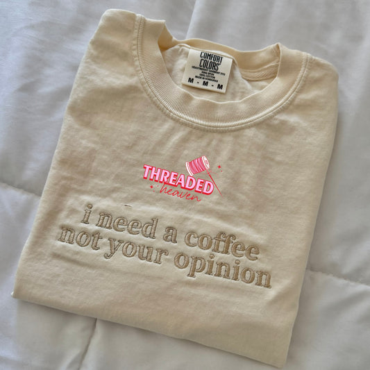 I need coffee tee